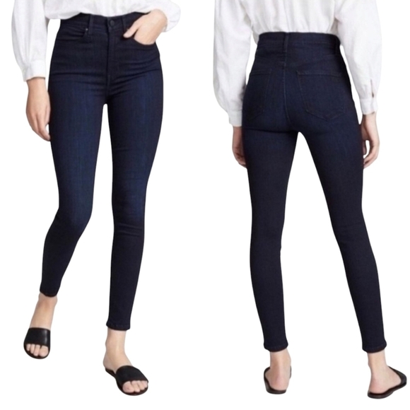 AYR Jeans Womens 26 x 30 The Hi-Rise Skinny Jaguar Legs Blue Dark Wash Denim - Picture 1 of 12